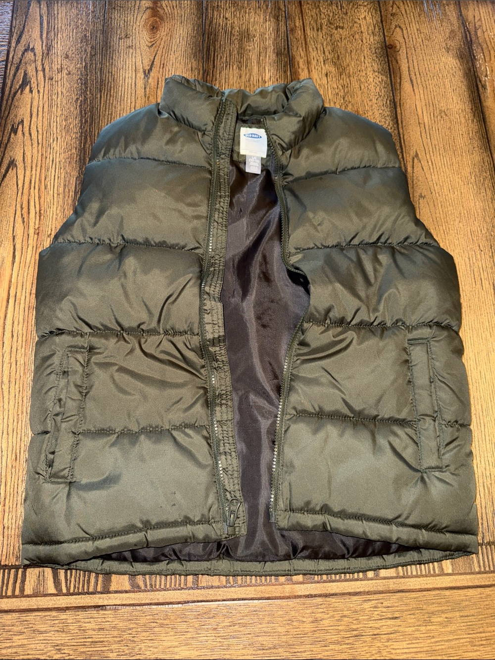 Old Navy Olive Green Puffer Vest for Kids